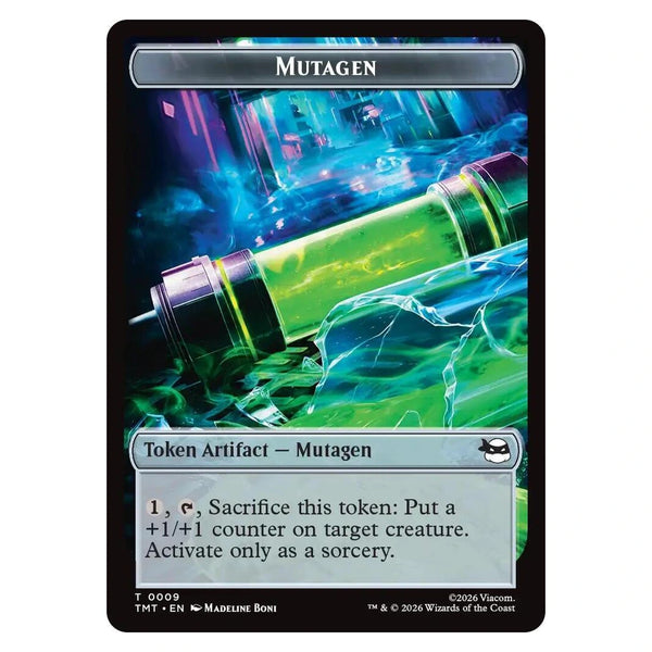 Robot / Mutagen // Food Double-Sided Token : TEENAGE MUTANT NINJA TURTLES - 9 // 8