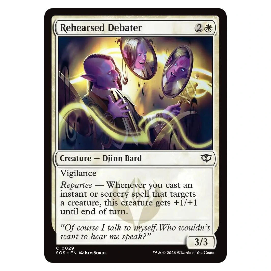 Rehearsed Debater : SECRETS OF STRIXHAVEN - 29 trading card