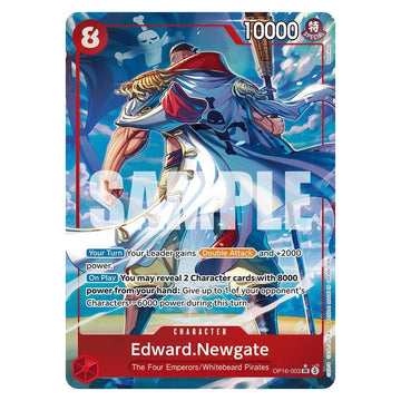 Edward.Newgate (Alternate Art) : THE TIME OF BATTLE (Foil) - OP16-003 trading card
