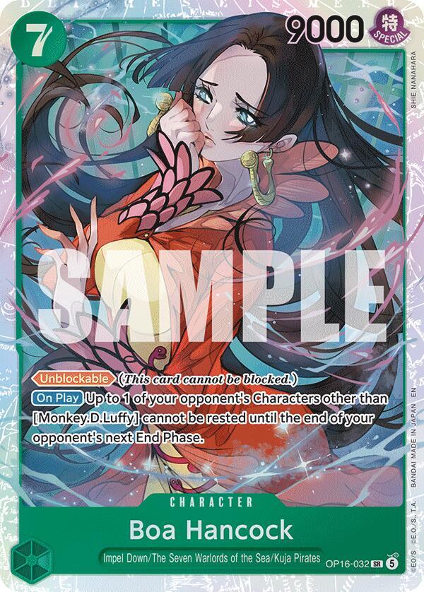 Boa Hancock : THE TIME OF BATTLE (Foil) - OP16-032 trading card