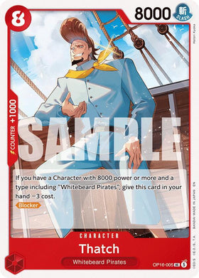 Thatch : THE TIME OF BATTLE - OP16-005 trading card