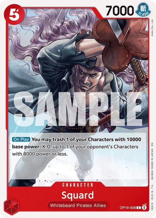 Squard : THE TIME OF BATTLE - OP16-008 trading card