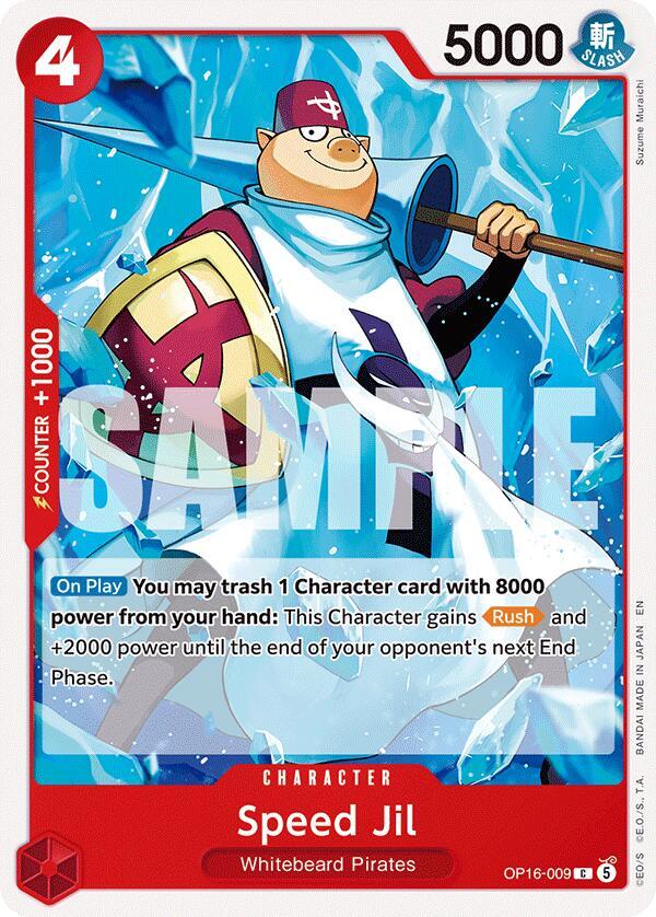 Speed Jil : THE TIME OF BATTLE - OP16-009 trading card