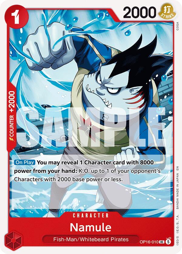 Namule : THE TIME OF BATTLE - OP16-010 trading card