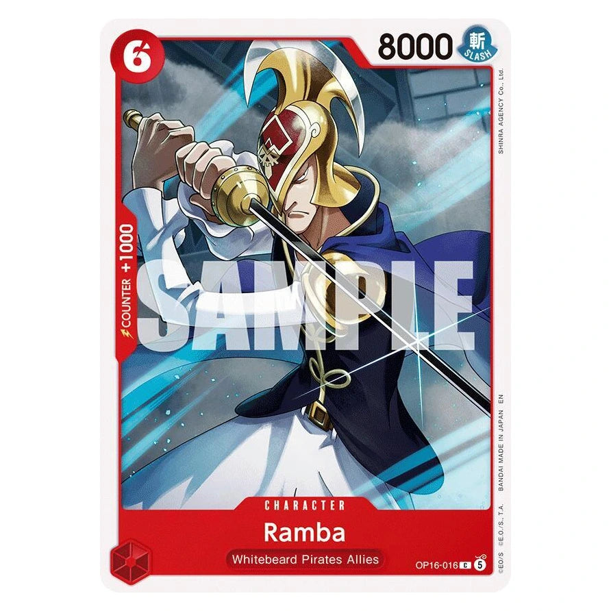 Ramba : THE TIME OF BATTLE - OP16-016 trading card