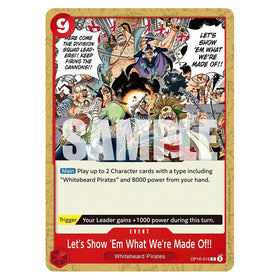 Let's Show 'Em What We're Made Of!! : THE TIME OF BATTLE - OP16-019
