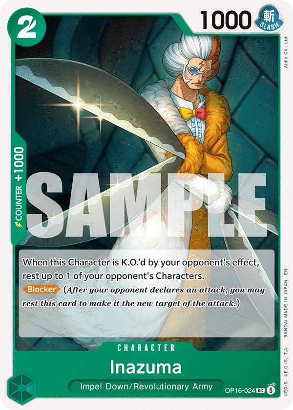 Inazuma : THE TIME OF BATTLE - OP16-024 trading card