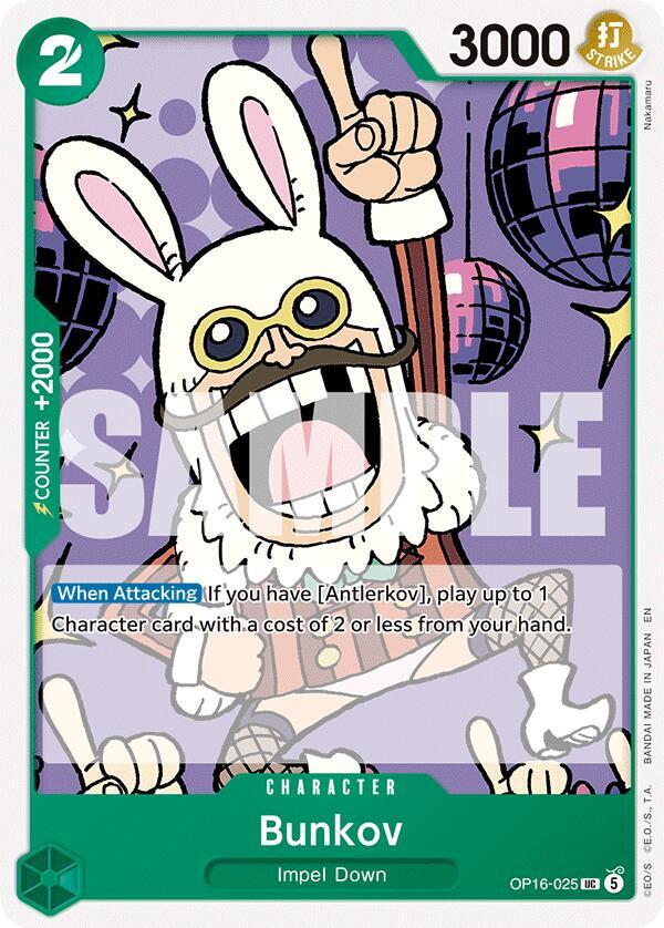 Bunkov : THE TIME OF BATTLE - OP16-025 trading card