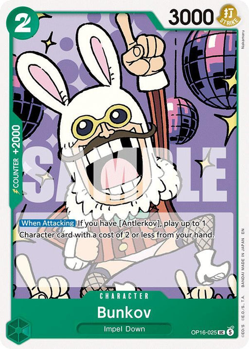 Bunkov : THE TIME OF BATTLE - OP16-025 trading card