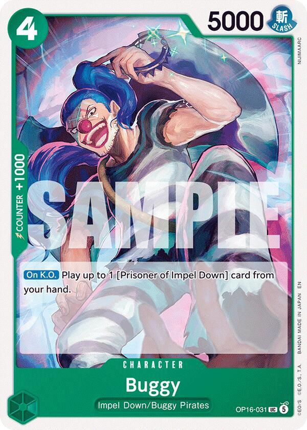 Buggy (031) : THE TIME OF BATTLE - OP16-031 trading card