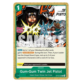 Gum-Gum Twin Jet Pistol : THE TIME OF BATTLE - OP16-039 trading card