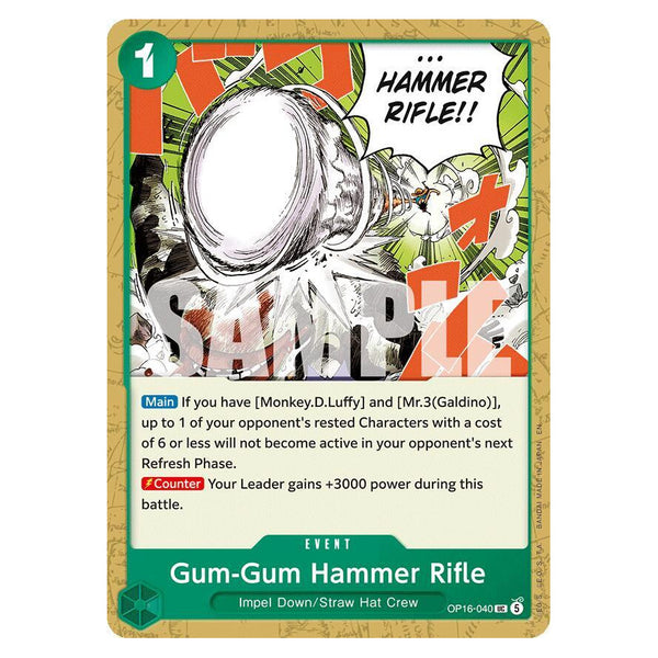 Gum-Gum Hammer Rifle : THE TIME OF BATTLE - OP16-040