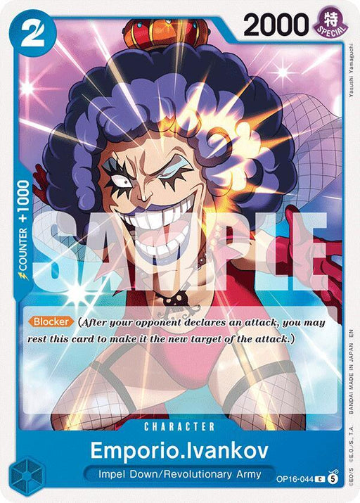 Emporio.Ivankov (044) : THE TIME OF BATTLE - OP16-044 trading card