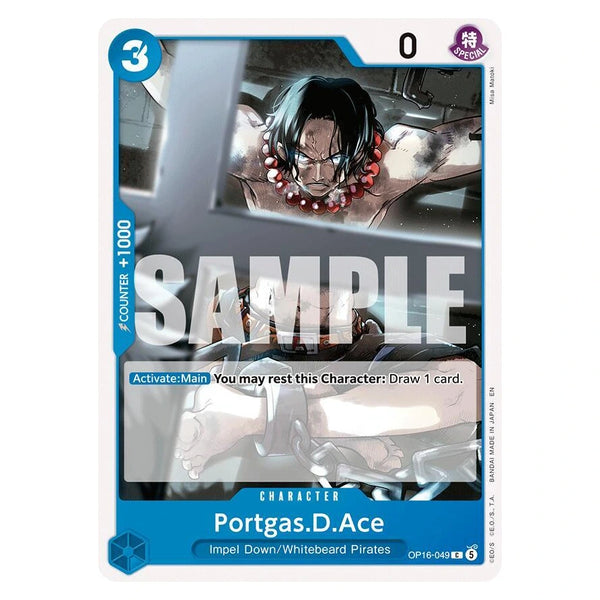 Portgas.D.Ace (049) : THE TIME OF BATTLE - OP16-049