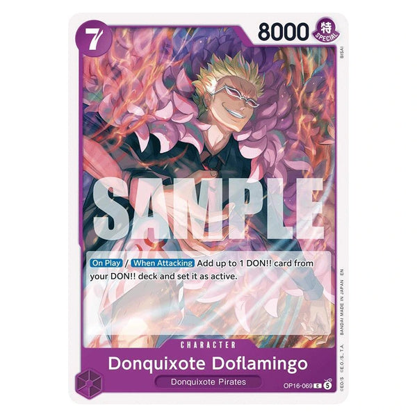 Donquixote Doflamingo (069) : THE TIME OF BATTLE - OP16-069