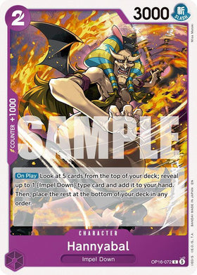 Hannyabal : THE TIME OF BATTLE - OP16-072 trading card