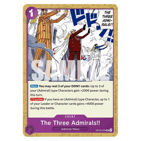 The Three Admirals!! : THE TIME OF BATTLE - OP16-076