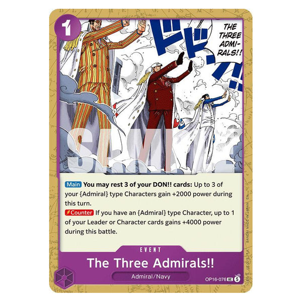 The Three Admirals!! : THE TIME OF BATTLE - OP16-076