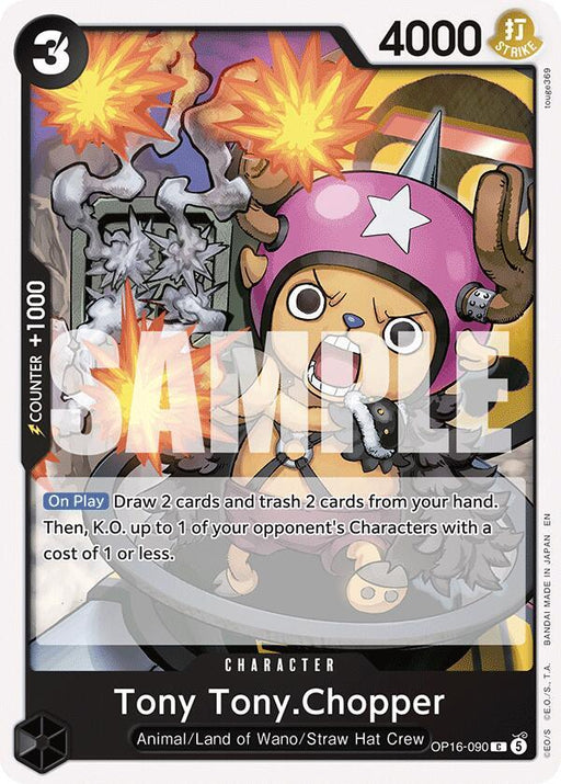 Tony Tony.Chopper : THE TIME OF BATTLE - OP16-090 trading card