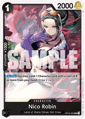 Nico Robin : THE TIME OF BATTLE - OP16-092 trading card