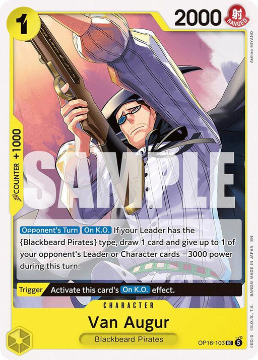 Van Augur : THE TIME OF BATTLE - OP16-103 trading card