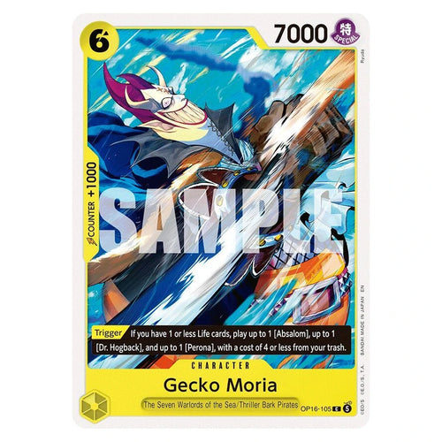 Gecko Moria : THE TIME OF BATTLE - OP16-105 trading card