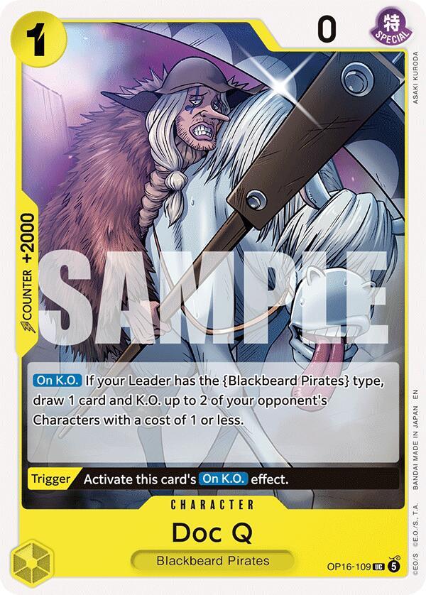 Doc Q : THE TIME OF BATTLE - OP16-109 trading card
