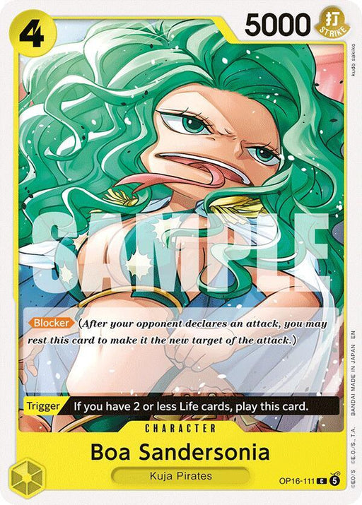 Boa Sandersonia : THE TIME OF BATTLE - OP16-111 trading card