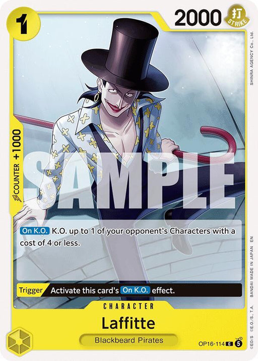 Laffitte : THE TIME OF BATTLE - OP16-114 trading card