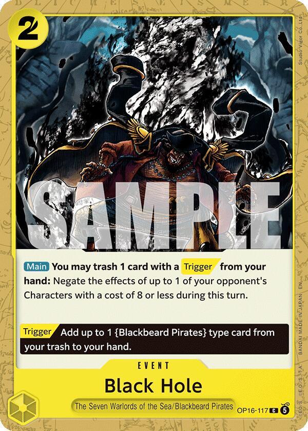 Black Hole : THE TIME OF BATTLE - OP16-117 trading card