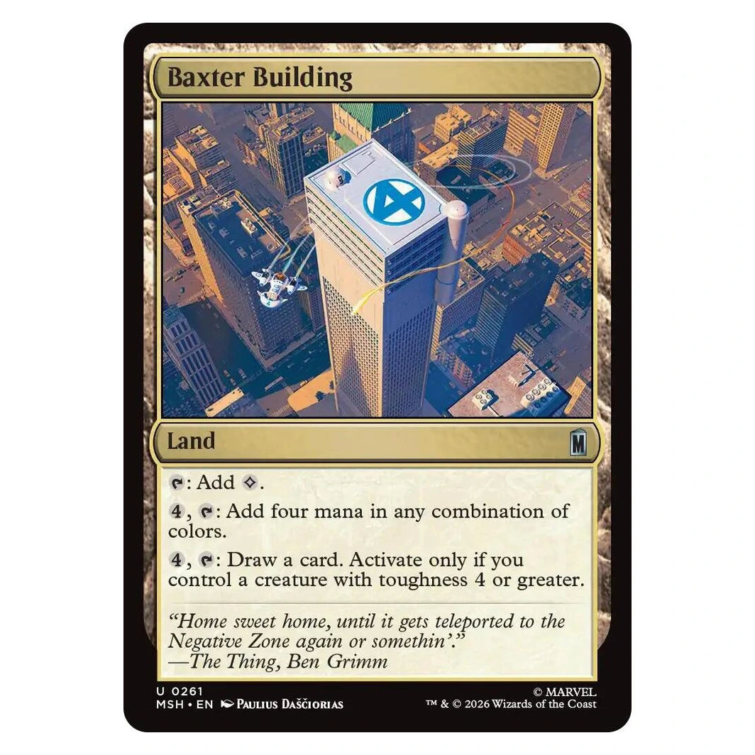 Baxter Building : MARVEL SUPER HEROES - 261 trading card