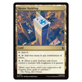 Baxter Building : MARVEL SUPER HEROES - 261 trading card