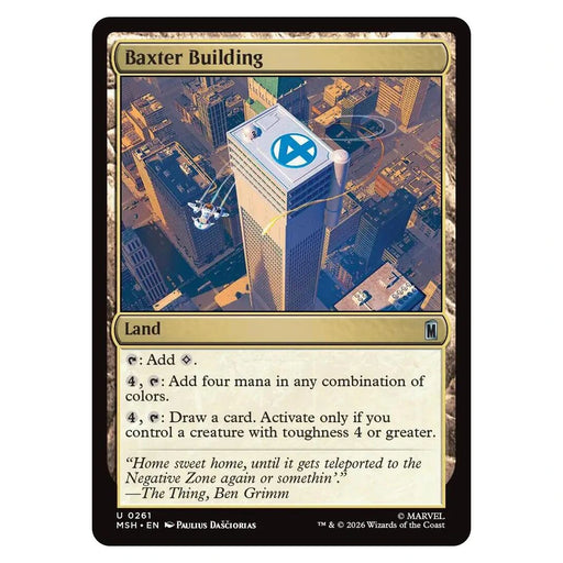 Baxter Building : MARVEL SUPER HEROES - 261 trading card