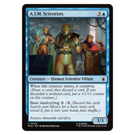 A.I.M. Scientists : MARVEL SUPER HEROES - 44 trading card