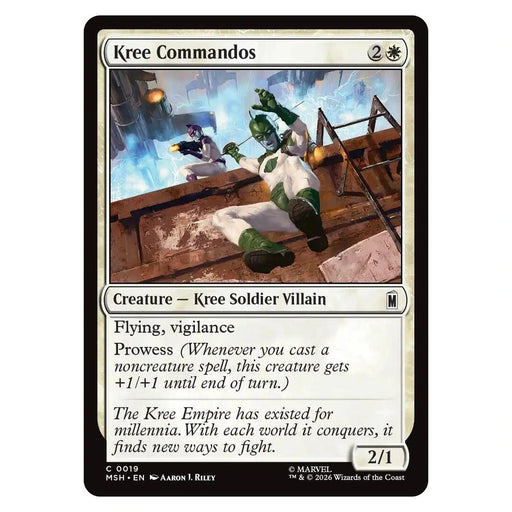 Kree Commandos : MARVEL SUPER HEROES - 19 trading card