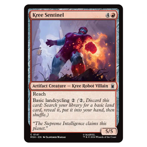 Kree Sentinel : MARVEL SUPER HEROES - 141 trading card