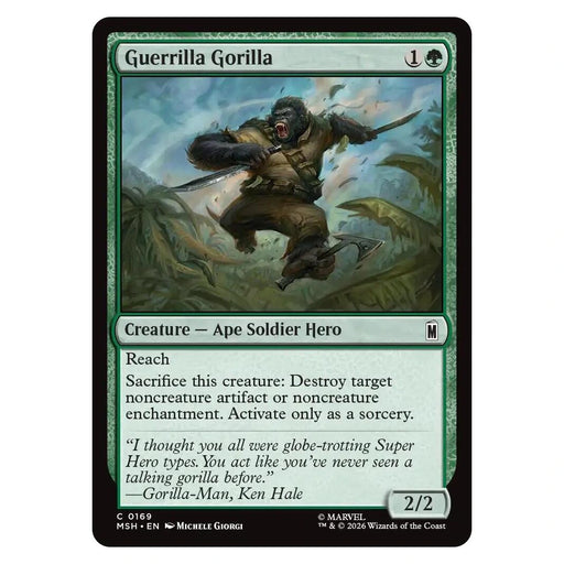 Guerrilla Gorilla : MARVEL SUPER HEROES - 169 trading card