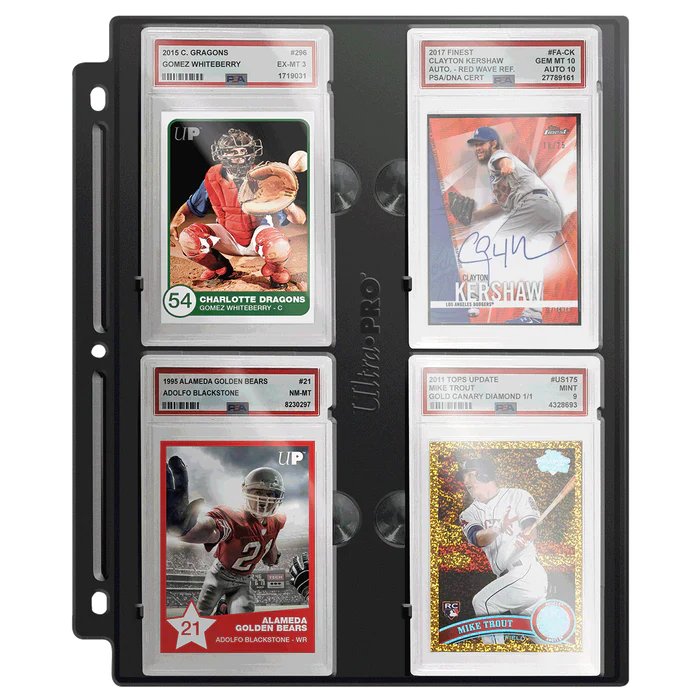 Ultra Pro : Graded Slab Pocket Page (1ct) - Black