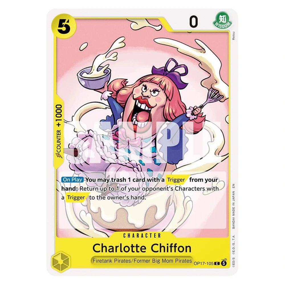 Charlotte Chiffon : THE WORLD'S STRONGEST WARRIORS - OP17-105 trading card