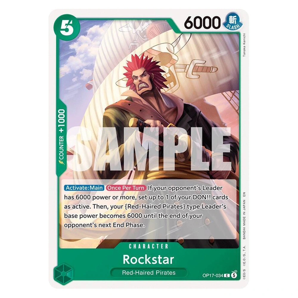 Rockstar : THE WORLD'S STRONGEST WARRIORS - OP17-034 trading card