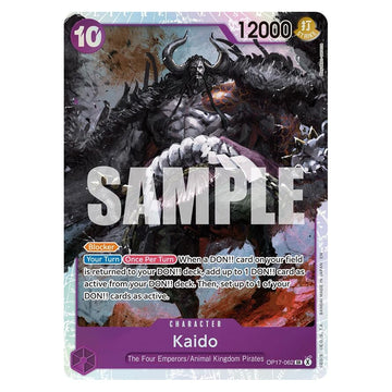 Kaido : THE WORLD'S STRONGEST WARRIORS (Foil) - OP17-062 trading card