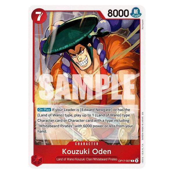 Kouzuki Oden : THE WORLD'S STRONGEST WARRIORS (Foil) - OP17-007