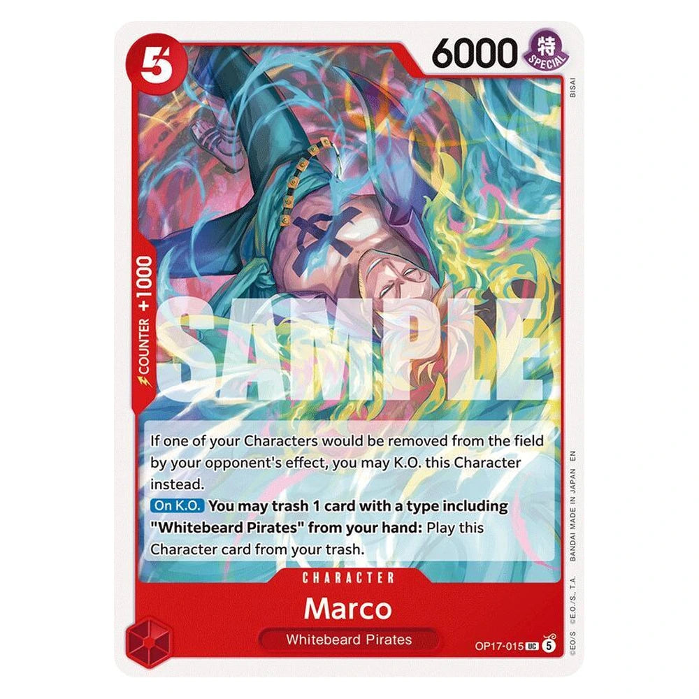 Marco : THE WORLD'S STRONGEST WARRIORS - OP17-015 trading card