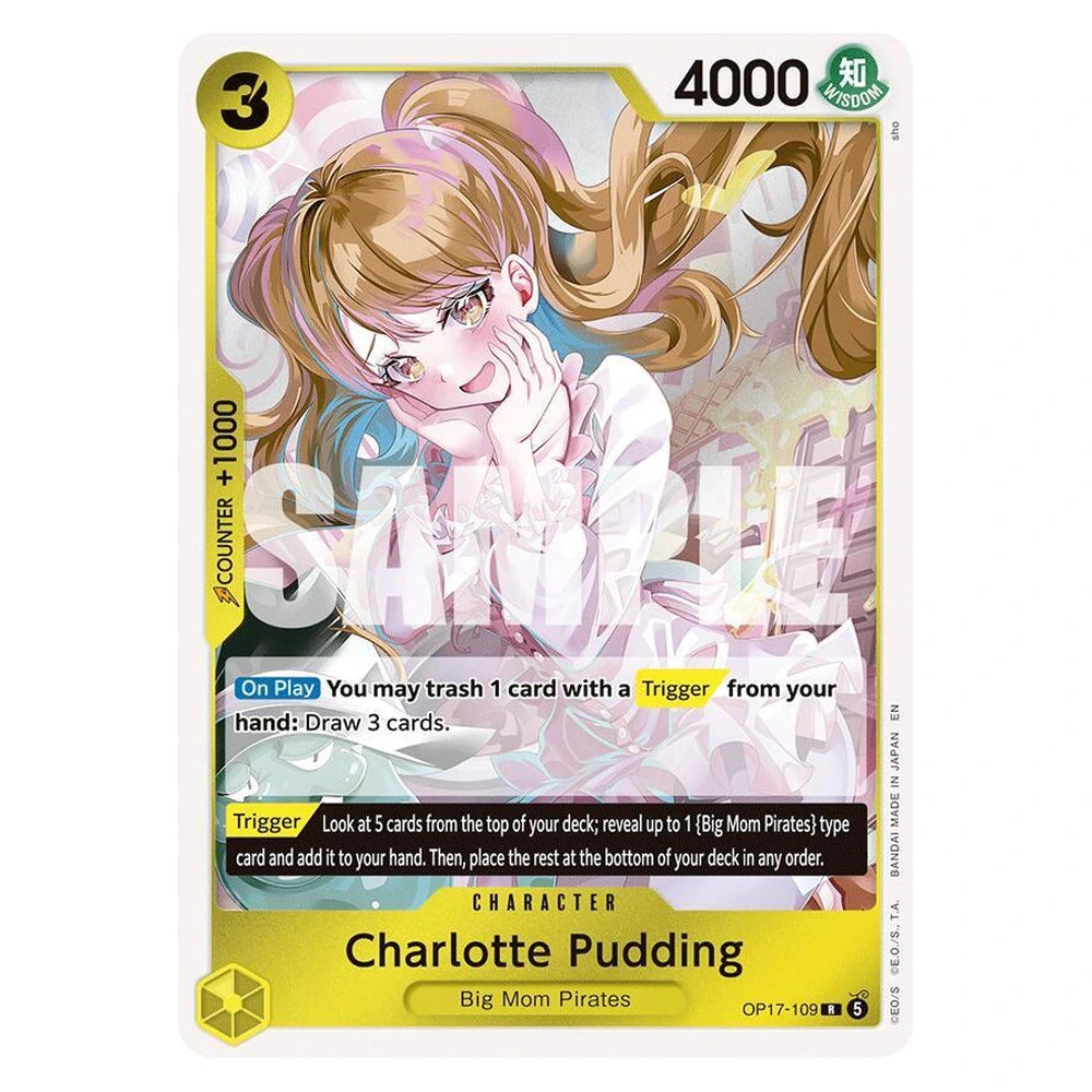 Charlotte Pudding : THE WORLD'S STRONGEST WARRIORS (Foil) - OP17-109 trading card