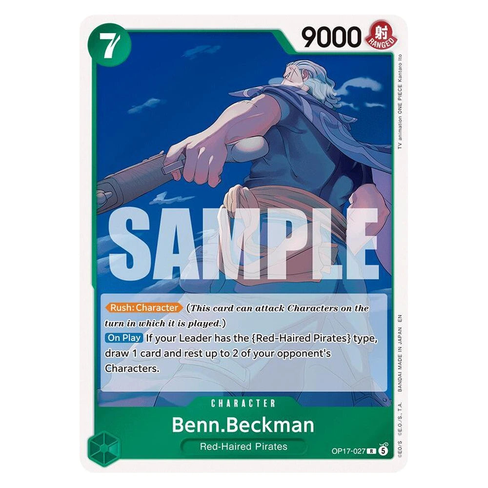 Benn.Beckman : THE WORLD'S STRONGEST WARRIORS (Foil) - OP17-027 trading card