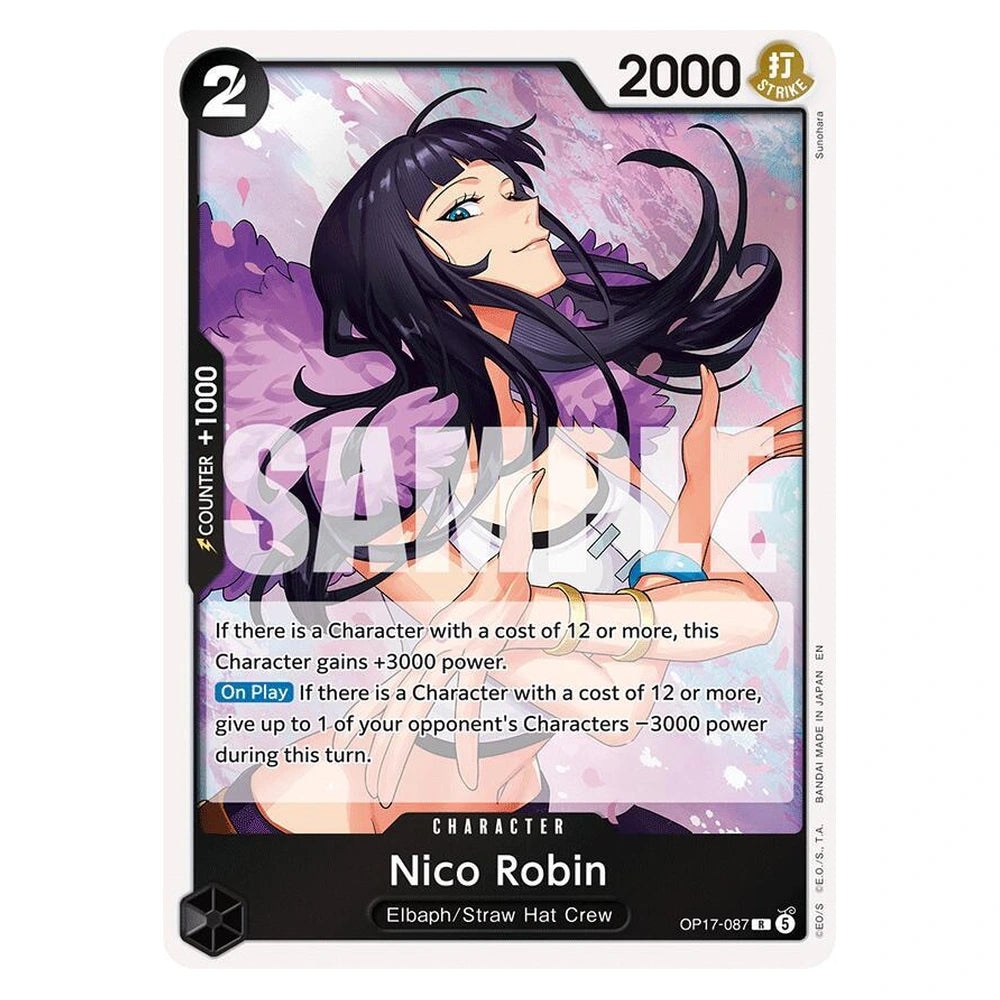 Nico Robin : THE WORLD'S STRONGEST WARRIORS (Foil) - OP17-087 trading card