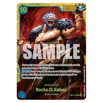 Rocks.D.Xebec : THE WORLD'S STRONGEST WARRIORS (Foil) - OP17-118 trading card