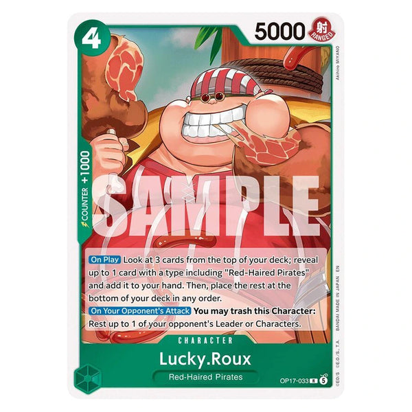 Lucky.Roux : THE WORLD'S STRONGEST WARRIORS (Foil) - OP17-033