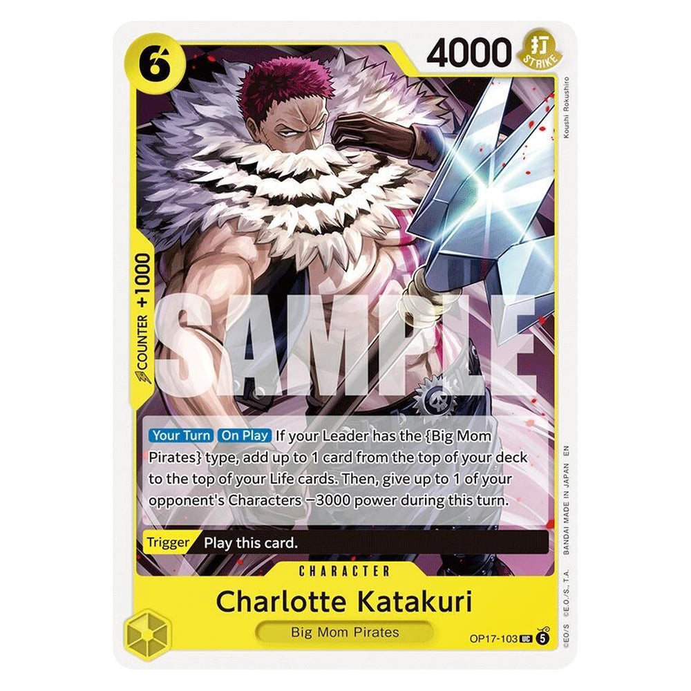 Charlotte Katakuri : THE WORLD'S STRONGEST WARRIORS - OP17-103 trading card
