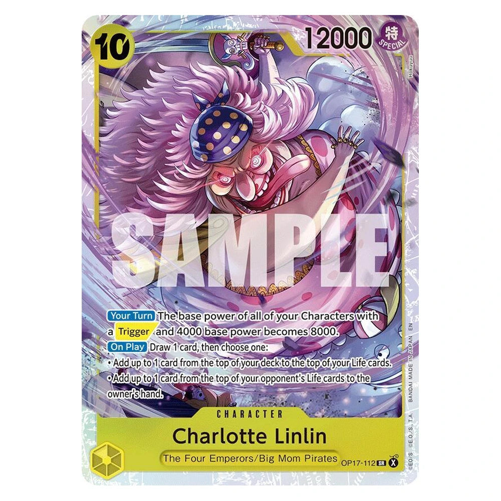 Charlotte Linlin : THE WORLD'S STRONGEST WARRIORS (Foil) - OP17-112 trading card